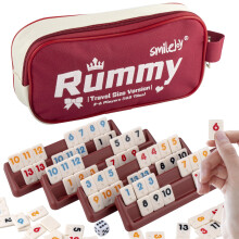 Smilejoy Mini Rummy Cube Six Player Edition Travel Rummy Game Set with