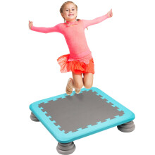 Kids Trampoline Indoor/Outdoor, Mini Trampoline for Toddlers Aged 3+, Autism-Friendly Sensory Toy Training Equipment, Holds up to 75KG, Gifts for Boy