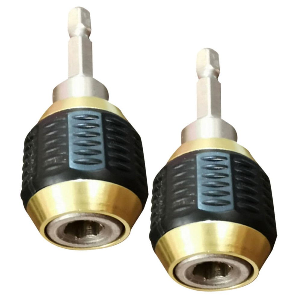Impact Drill Adapter Set 2Pcs 60Mm 1/4 Hex Shank Selflocking Socket Converter For Power Drill 9044945424898