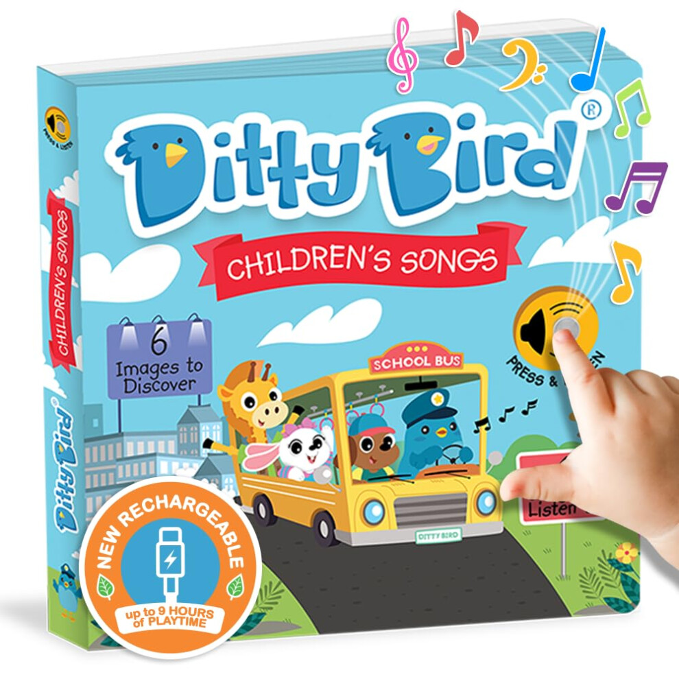 Photos - Other Toys DITTY BIRD Baby Sound Toy: Children's Songs. Perfect Toys for 1 Year Old boy and 1 Year Old Girl Gifts. Educational Sound bo