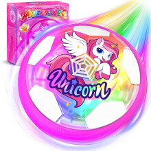 Hover Football for Girls Toys Age 3-12, Lighted Indoor Football Unicorn Gifts for Girl 3-10 Year Old Toys for 3 4 5 6 7 8 9 10 Year Old Girls Birthda