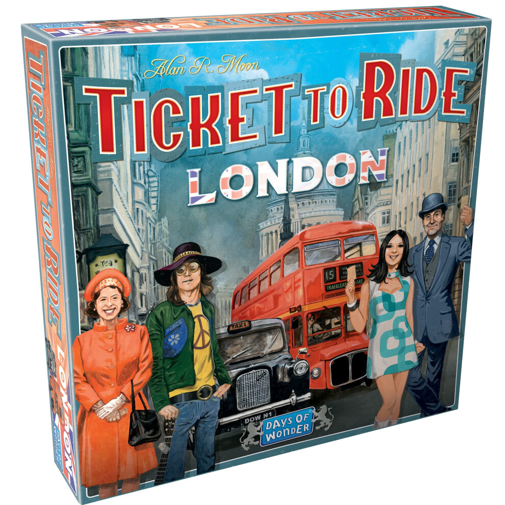 New Asmodee Days Of Wonder | Ticket To Ride London Board Game | Ages 8+ | For 2 To 4 Players | Average Playtime 10-15 Minutes