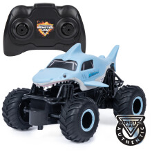 Monster Jam, Official Megalodon Remote Control Monster Truck, 1:24 Scale, 2.4 GHz, for Ages 4 and Up