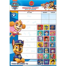 Paper Projects 01.70.30.024 Paw Patrol Everyday Reward Chart and 56 Sparkly Stickers,for ages 3+, 29.7cm x 42cm
