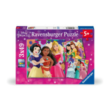 Ravensburger Disney Princess 3x 49 Pieces Jigsaw Puzzles for Kids Age 5 Years Up - 2024 Edition
