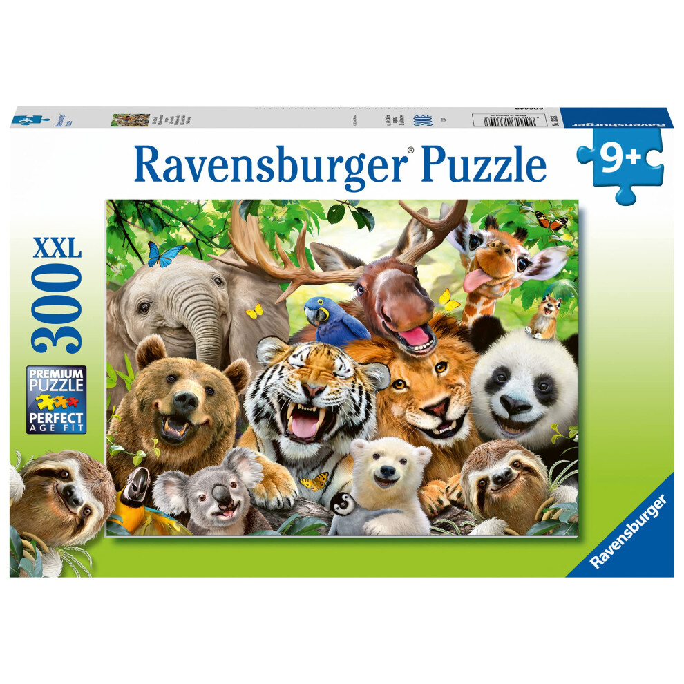 Ravensburger Exotic Animals Selfie 300 Piece Jigsaw Puzzle For Adults
