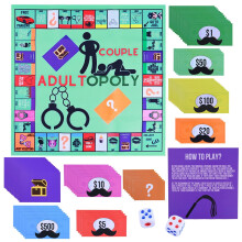LSYZHX Couples Adultopoly Board Game, Romantic Games for Couples Date Night, Couples Games for Two Adult for Relationship Building (1 Set)