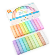 Shuttle Art Tempera Paint Sticks for Children, 20 Pastel Colours, Washable Gouache Tempera Paint Sticks for Kids, Twistable, Mess-Free, Fast Drying,