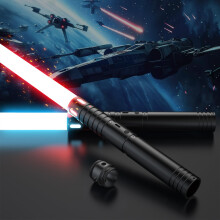 Lightsaber Star Wars, Light Saber Upgraded RGB 15 Colors, USB Rechargeable Lightsaber with Metal Handle, with Sounds Mode Laser Sword Toy for Kids an