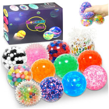 12pcs Stress Balls, Squishy Stress Balls Sensory Squeeze Ball for Kids Adults Squishy Fidget Toy Stress Relief Squishy Hand Exercise Balls Sensory To