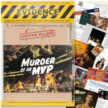 Cryptic Killers Unsolved murder mystery game - Murder of an MVP - Cold Case Files Investigation - Detective clues/evidence - Solve the crime - Indivi