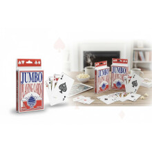 ORCHIDS Jumbo Large Playing Cards Deck for 52 Game, Family Party, Poker Nights, Indoor, Outdoor, Garden, BBQ and Xmas- Plastic Coated Giant Card