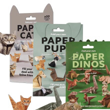 Nocecfi DIY Paper Cats Origami Kit, 150 Pcs Cute 3D Craft Paper Cat Stickers Arts Kits for Kids and Adults Animal Lovers, Mini Creative Crafts Gifts
