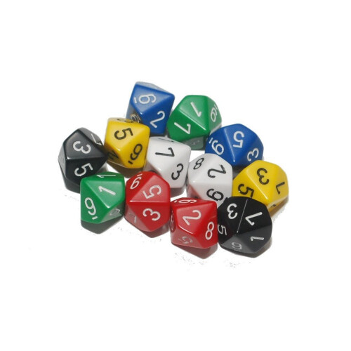 10-sided dice Pack of 12