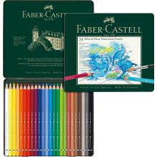 Faber-Castell Art & Graphic Albrecht Dürer Watercolour Pencil, Multicoloured, Tin of 24, for Art, Craft, Drawing, Sketching, Home, School, University