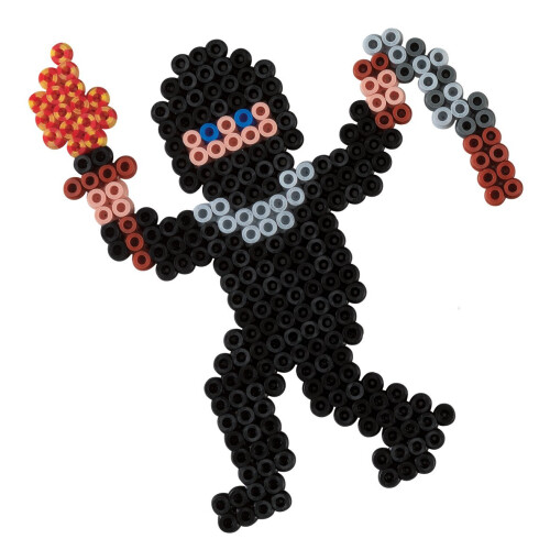 Hama Hama 207-18 Beads - Black (1000 Midi Beads) 2