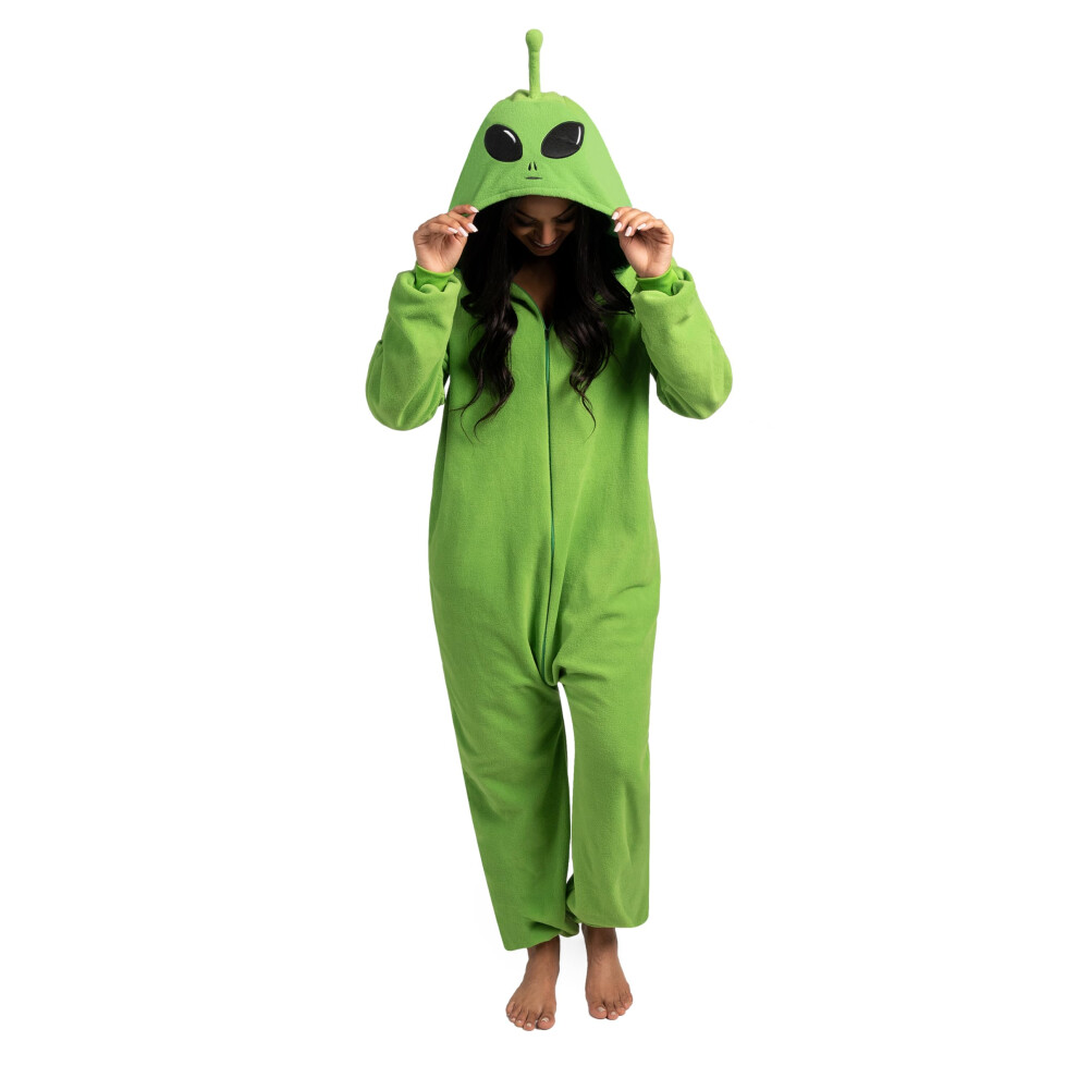Photos - Fancy Dress Spooktacular Creations Unisex Adult Plush dinosaur jumpsuit jumpsuit Animal Costume (L)