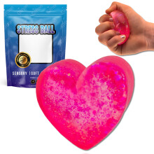Gifton - Heart Stress Relief Ball for Anxiety Nice Hand Finger Grips Physio Therapy - Sensory Toy Gift for Kids Adults Men Women Teen Birthday Presen
