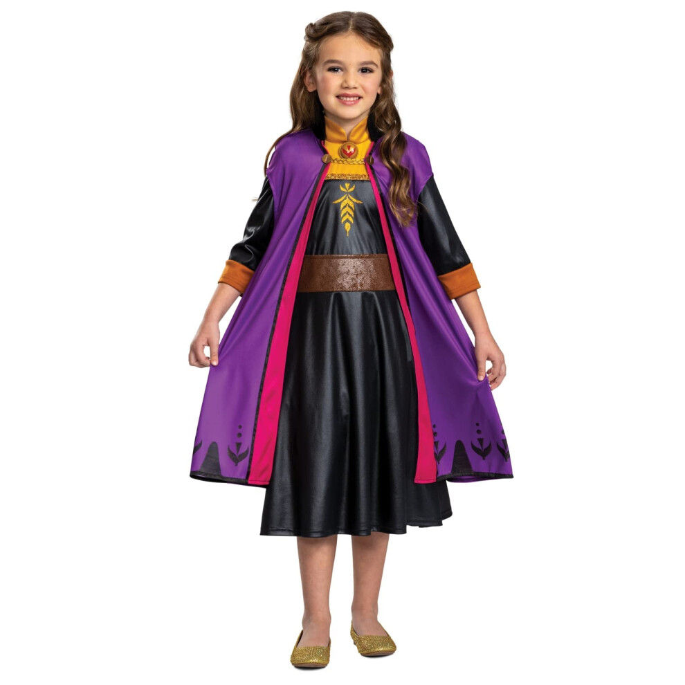 Photos - Fancy Dress Disney Official Classic Anna Dress Frozen Travelling, Frozen Anna Costume Kids Dress up for Girls, Birthday Christmas Hallow