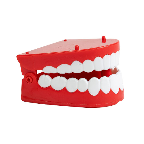 Funtime Gifts Clockwork Chattering Teeth, Red 2