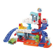 VTech Toot-Toot Drivers Fix & Fuel Garage, Car Tracks Kids With Lights And Sounds, Musical Toy, Suitable Boys & Girls 12 Months, 2, 3, 4 + Years, Eng