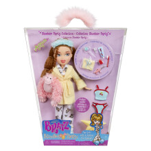 Bratz Slumber Party - Meygan Fashion Doll - With 2 Sets of Pyjamas, Plush, and Accessories - Suitable for Kids and Collectors