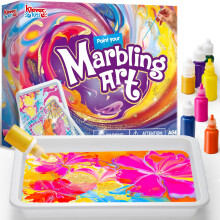 Klever Kits Water Marbling Paint for Kids, Gifts for Girls Boys 6-12 Years