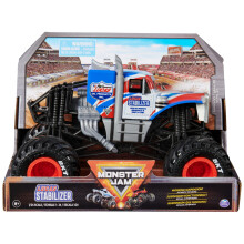 Monster Jam, Official Lucas Stabilizer Monster Truck, Collector Die-Cast Vehicle, 1:24 Scale, Kids' Toys for Boys and Girls Aged 3 and up