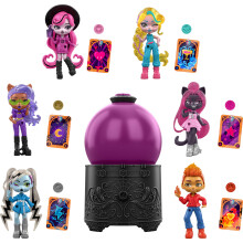 Monster High Potions Crystal Ball Mini Dolls, Surprise 3-inch Character Figures with Water Reveal, Charm and Fortune Card (Characters May Vary), JCX9