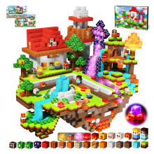 Magneverse Magnetic Blocks 150PCS, Flashing Light Floating Grassland Portal Magnetic Building Cubes Tiles, STEM Stacking Toys for Kids Boys Girls Ages