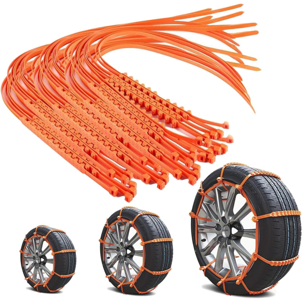 Snow Tire Chains With Enhanced Winter Road Grip, Reusable Traction Straps For Cars Suvs Trucks 9044945425291