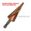 Titanium Plated Step Drill Bit 4-20mm 1/4in HSS Spiral 10