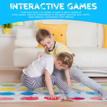 OSDUE Twisting Game, Balance Floor Play Mat, Floor Mat Game with Spinner, Funny Balance Games Pad, Team Games, Puzzle Recreation for Team, Family, Pa
