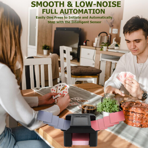 Automatic Card Shuffler Rechargeable for 12 Decks 2000 mAh Built in Battery 2