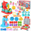 Shudyear 59Piece Playdough Accessories Set with Hamburger Maker Ice Cream M 1
