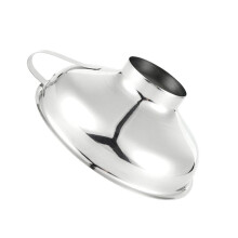 Large Stainless Steel Funnel with Wide Mouth and Handle for Liquid and Dry Goods Kitchen Use
