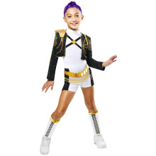 Rubies Official Netflix K-Pop Demon Hunters Deluxe Rumi Golden Child Costume, Kids Fancy Dress, Size Age 11-13 Years