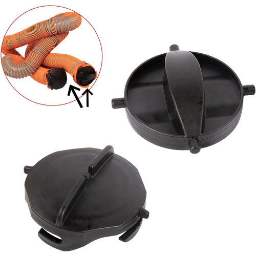 2pcs RV Sewer Hose Cap with Leakproof Seal, Durable Plastic RV Sewer Fitting Replacement 1