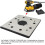 Sander Backing Plate 1/4 Sheet Pad Replacement for Black and Decker BD5000 BD2711 Dust Collection 2