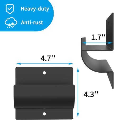 Garage Storage Hooks Ladder Hangers Heavy Duty Wall Mount RustResistant 4 Pack 1