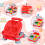 Shudyear 59Piece Playdough Accessories Set with Hamburger Maker Ice Cream M 4
