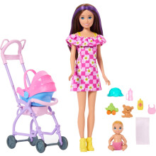 Barbie Skipper Babysitters Inc Playset with Brunette Doll