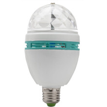LED Disco Light with 360 Rotating Full Color Crystal Ball for DJ Party Stage Lighting Effects