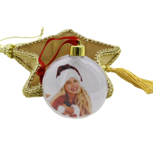 Reusable Xmas Tree Baubles DIY Fillable Picture Frames Christmas Photo Ornament Balls Personalized Holiday Decorations Transparent Plastic Hanging