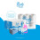Blake & White Centrefeed Blue Rolls 6 Pack - 2 Ply, 400 Sheets, Strong, Ultra Absorbent 6