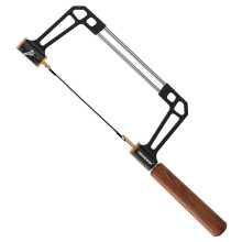Coping Saw with 360 Blade Rotation, Adjustable Aluminum Frame, Hardwood Handle, Multiple TPI Blades