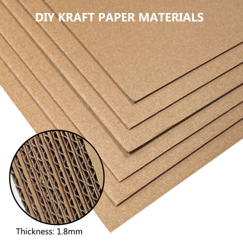 yuejuhe 40 Pack Corrugated Cardboard Sheets 2