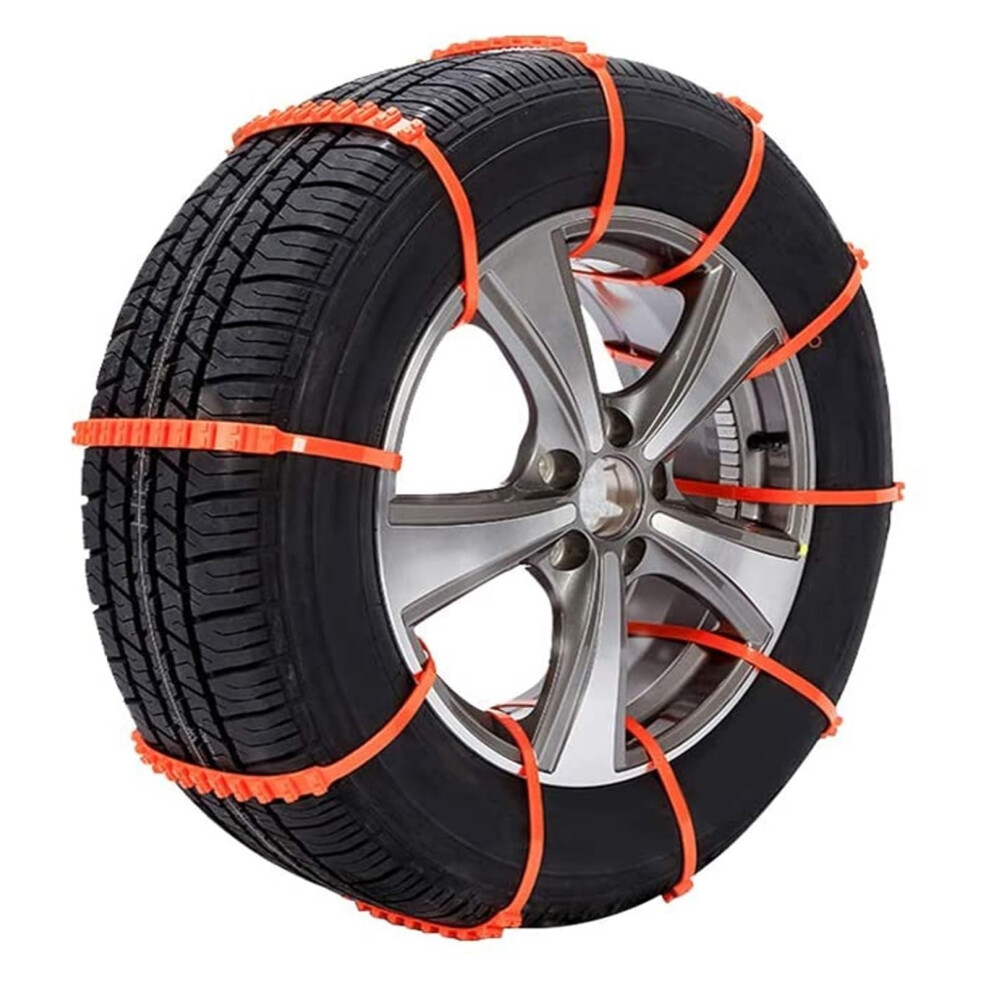 Car Snow Chains With Enhanced Grip, Universal Nylon Antislip Tire Chains For Winter And Emergency Use 9044945425598