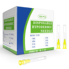 100 pcs 30G 13mm Needles, Dispensing Needle with Cap, Individually Sealed Wrapped, Luer Lock Industrial Accessories for Scientific and Refilling