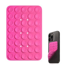 Seltureone 40 Grain Double Sided Silicone Suction Cup, Phone Suction Pad with Strong Adhesion, Silicone Grip for Selfies and Videos, Hands-Free Acces